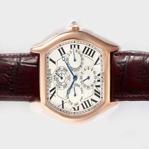 Cartier Tortue W1543551 White Dial Stainless Steel Case 34x43mm Watch