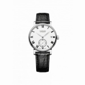 Chopard Classic Manufacture White Dial 18 Carat White Gold Automatic Men's Watch 161289-1001