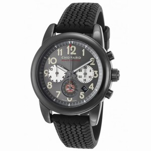 Chopard Grand Prix De Monaco Historique Grey Dial Black Rubber Automatic Men's Sports Watch 168472-3001