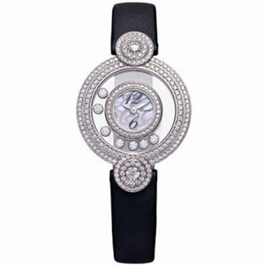 Chopard Happy Diamonds Mother of Pearl Silk Strap Ladies Watch 209341-1001