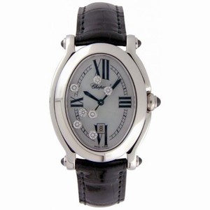 Chopard Happy Sport Diamond Steel Mother-of-pearl Black Ladies watch 278509-3005