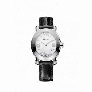 Chopard Happy Sport Floating Diamonds Stainless Steel Ladies Watch 278546-3001