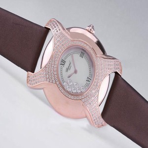 Chopard Happy Sport Round 277473-5001 White Dial Quartz Diamond Bezel Watch