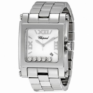 Chopard Happy Sport Square Diamond Ladies Watch 28/8467