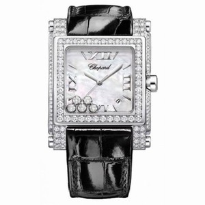 Chopard Happy Sport Square II Mother of Pearl Diamond Ladies Watch 283571-1001