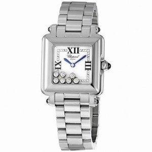 Chopard Happy Sport Square Ladies Watch 278349-3006WHT