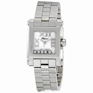 Chopard Happy Sport Square Steel Diamond Ladies Watch 278516-3002
