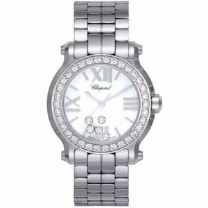 Chopard Happy Sport White Dial Stainless Steel Ladies Watch 278509-3008