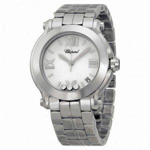 Chopard Happy Sport White with Diamonds Dial Ladies Watch 278477-3013