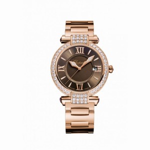 Chopard Imperiale Brown Dial 18 Carat Rose Gold Ladies Watch 384221-5012