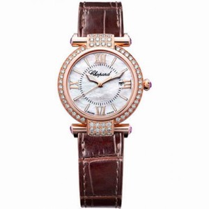 Chopard Imperiale Diamond Mother of Pearl Dial 18 kt Rose Gold Ladies Watch 384238-5003