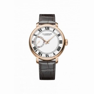 Chopard L.U.C 1963 White Porcelain Dial 18k Rose Gold Automatic Men's Watch