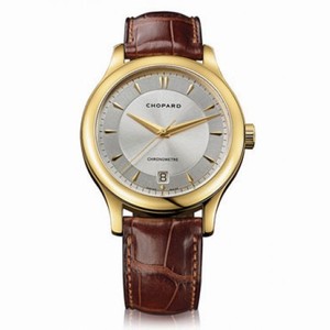 Chopard L.U.C. Classic Automatic Silver Dial 18 kt Yellow Gold Men's Watch 161907-0001