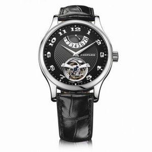 Chopard L.U.C. Tourbillon Automatic Black Dial 18 kt White Gold Men's Watch 161906-1001