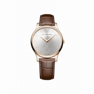Chopard L.U.C. XPS Silver Dial 18kt Rose Gold Brown Leather Ladies Watch 161920-5002