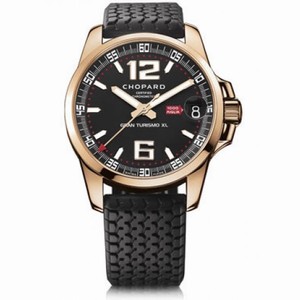 Chopard Mille Miglia Gran Turismo XL Black Dial 18k Rose Gold Men's Watch 161264-5001