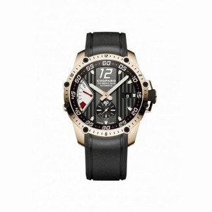 Chopard Superfast Power Control Black Dial 18kt Rose Gold Black Rubber Men's Watch 161291-5001