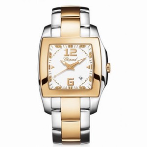 Chopard Two O Ten White Dial Two Tone Ladies Watch 118473-9001