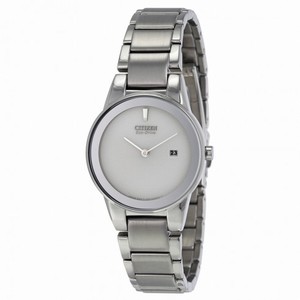 Citizen Axiom Silver Dial Stainless Steel Quartz Ladies Watch GA1050-51A
