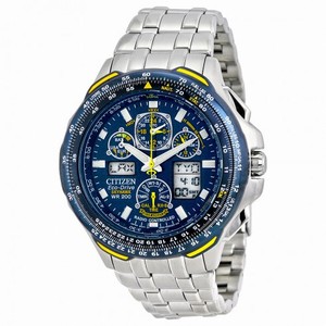 Citizen Blue Angels Skyhawk A-T Eco Drive Stainless Steel Men's Watch JY0040-59L