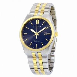 Citizen Corso Eco-Drive Blue Dial Two-Tone Stainless Steel Men's Watch BM7334-58L