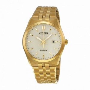 Citizen Corso Eco-Drive Champagne Dial Gold-Tone Stainless Steel Men's Watch BM7332-53P