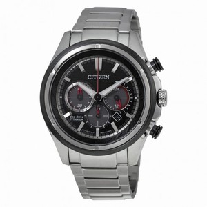 Citizen Eco Drive Black Dial Chronograph Titanium Men's Watch CA4240-82E