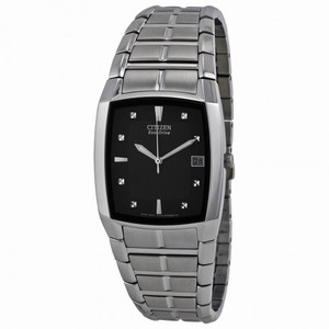 Citizen Eco Drive Black Dial Stainless Steel Men's Watch BM6550-58E