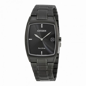Citizen Eco-Drive Black Stainless Steel Men's Dress Watch AU1077-59H