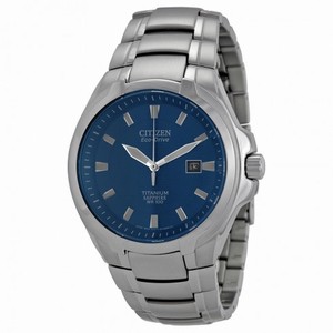 Citizen Eco-Drive Blue Dial Titanium Men's Watch BM7170-53L