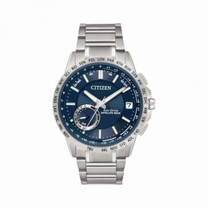 Citizen Eco-Drive Satellite Wave Blue Dial Stainless Steel Men's Watch CC3000-89L