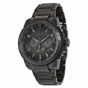 Citizen Ecosphere Eco-Drive Black Dial Black Stainless Steel Quartz Men's Watch CA4184-81E