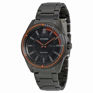 Citizen HTM Eco-Drive Black Dial Men's Watch AW0038-53E