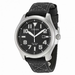 Citizen Military Black Dial Men's Watch AW1410-08E