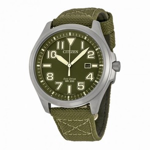 Citizen Military Green Dial Men's Watch AW1410-16X