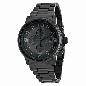 Citizen NightHawk EcoDrive Chronograph Black Dial Black Ion-plated Men's Watch CA0295-58E