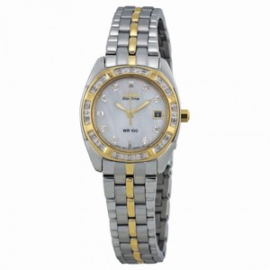 Citizen Paladion Mother of Pearl Dial  Brushed two Tone Stainless Steel Ladies Watch EW1594-55D