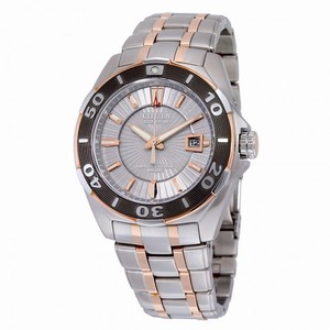 Citizen Perpetual Calendar Eco-Drive Grey Dial Two-Tone Stainless Steel Men's Watch BL1254-54A