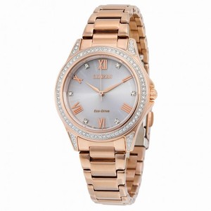 Citizen POV Eco-Drive Rose Gold-tone Stainless Steel Ladies Watch EM0233-51A