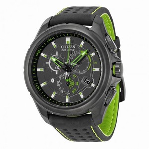 Citizen Proximity Eco Drive Black Dial Leather Men's Watch AT7035-01E