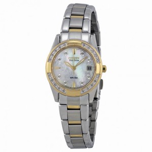 Citizen Regent Eco-Drive Diamond Mother of Pearl Dial Two-Tone Stainless Steel Ladies Watch EW1824-57D