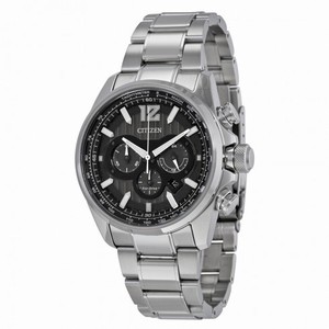 Citizen Shadowhawk Eco-Drive Chronograph Black Dial Stainless Steel Men's Watch CA4170-51E