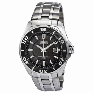 Citizen Signature Eco-Drive Black Dial Stainless Steel Men's Watch BL1250-55E
