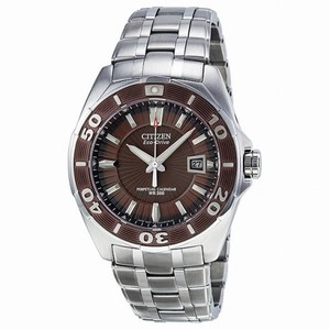 Citizen Signature Eco-Drive Brown Dial Stainless Steel Men's Watch BL1259-51X