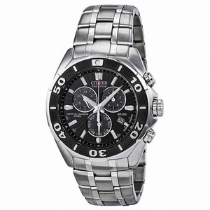 Citizen Signature Perpetual Calendar Eco-Drive Chronograph Black Dial Men's Watch BL5440-58E
