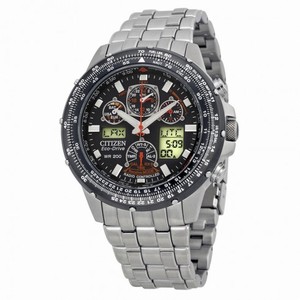 Citizen Skyhawk A-T Stainless Steel Chronograph Atomic Men's Watch JY0000-53E