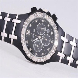 Concord Saratoga 0311142 Black Dial Black Ceramic Strap Round Watch