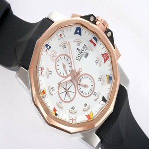 Corum Admirals Cup 277.931.91/0371 White Dial Round Stainless Steel Case Watch