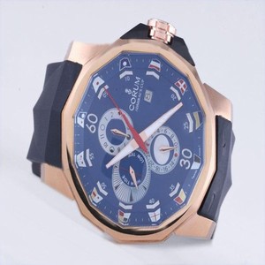 Corum Admirals Cup 277.933.06/0373 AB12 Black Rubber Strap Mens Round Watch