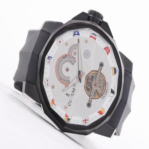 Corum Admirals Cup 372.931.55/0F01 0000 White Dial PVD Case Round Watch
